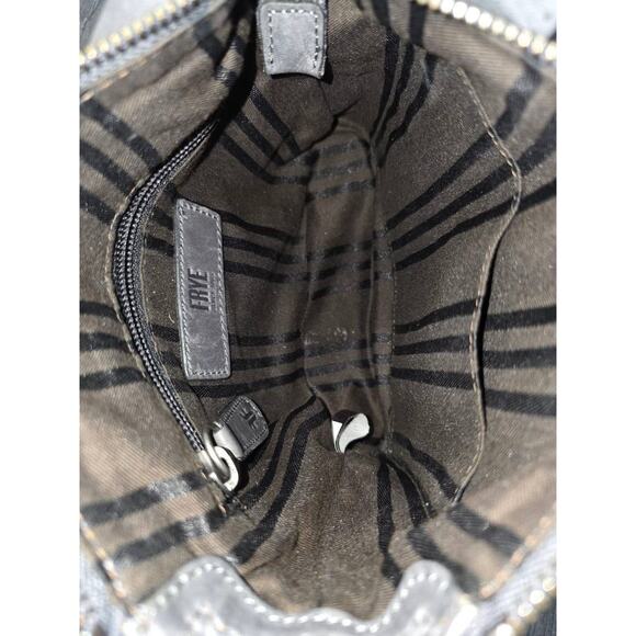 FRYE Mini Melissa Leather Crossbody Shopper Amethyst Bag B000440 - Picture 10 of 11